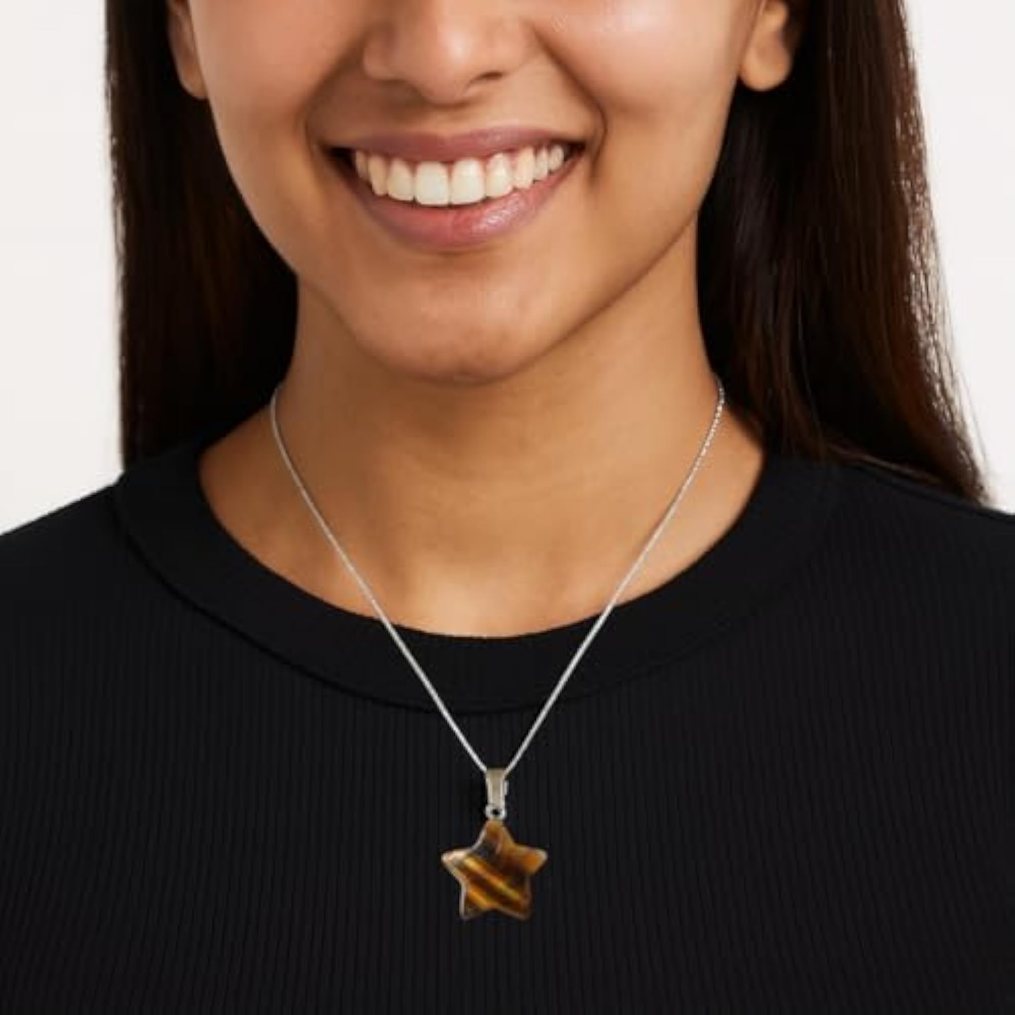 Natural Tiger Eye Healing Stone Pendant